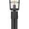 Z-Lite Helix 1 Light Outdoor Post Mounted Fixture, Black And Clear Seedy 591PHM-567P-BK - alternate 3